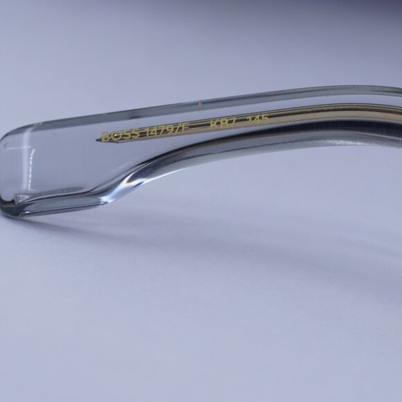 Hugo BOSS 1479/F 0KB7 00 Round Eyeglasses 52mm – Transparent Grey - Picture 7 of 10